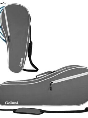 Tennis Badminton Racket Bag for 3-4 Rackets, Water-Resistant Padded Equipment
